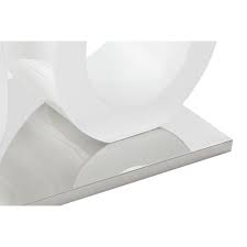 MESA CAFE CRISTAL MDF 110X60X45 BLANCO