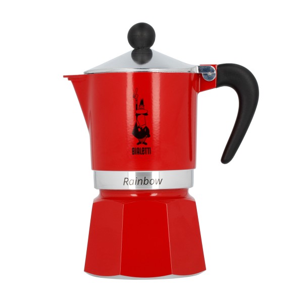 CAFETERA 3 TZ ROJA RAINBOW