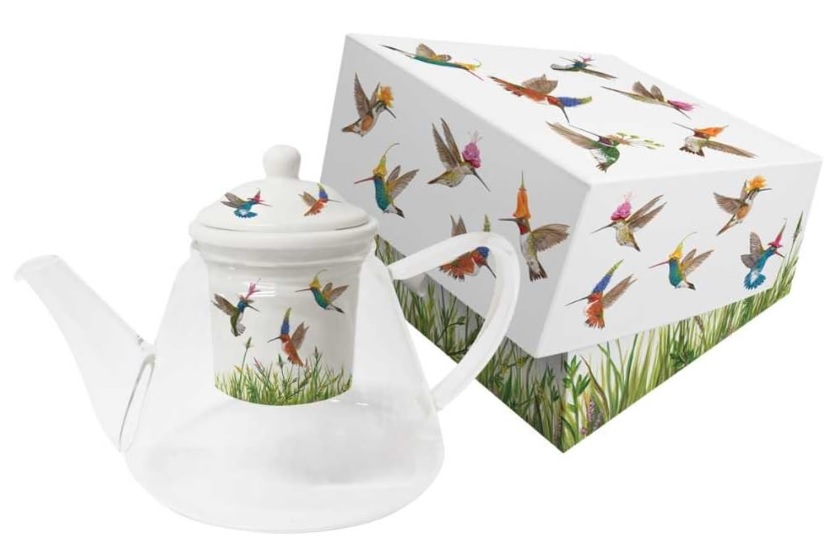 TETERA CRISTAL COLADOR COLIBRIS