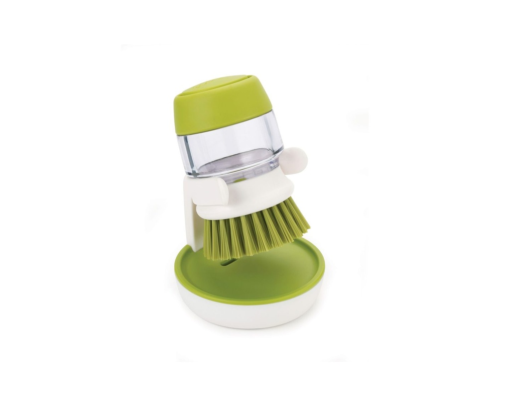 cepillo  limpia-vajillas  con  depósito- verde