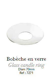 ARANDELA CRISTAL VELAS LAMPE BERGER