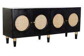 BUFFET MANGO RATAN 150X40X65 NEGRO