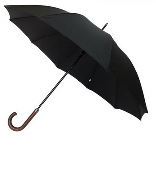 PARAGUAS LARGO NEGRO AUTO