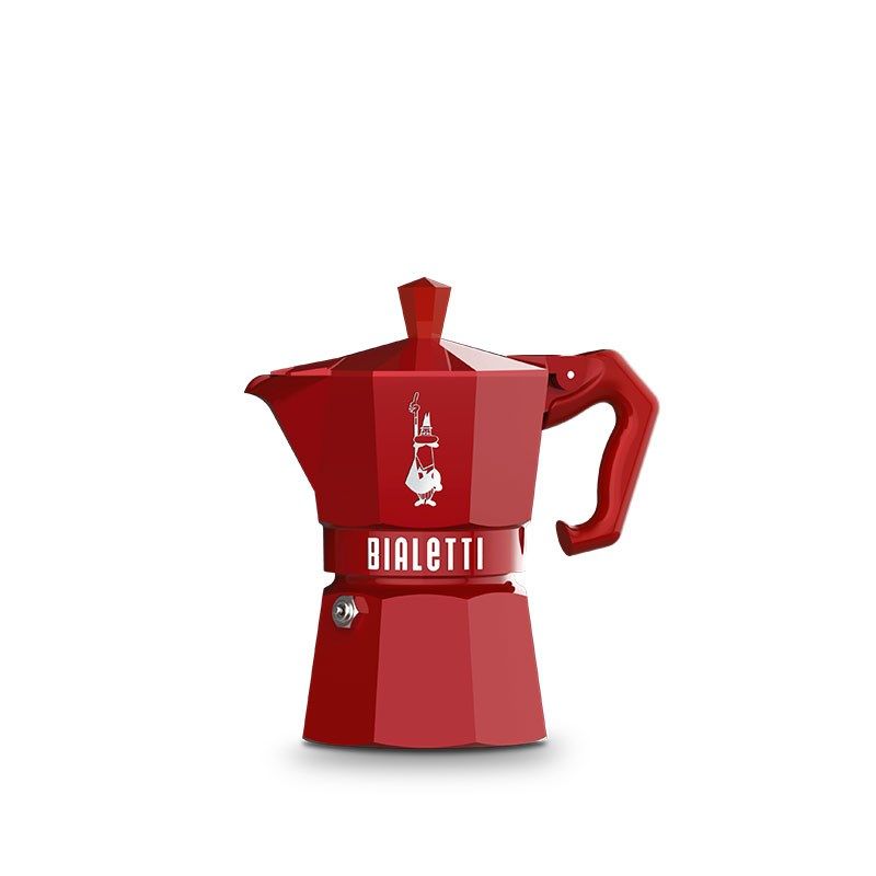 CAFETERA MOKA EXC ROJA 3TZ