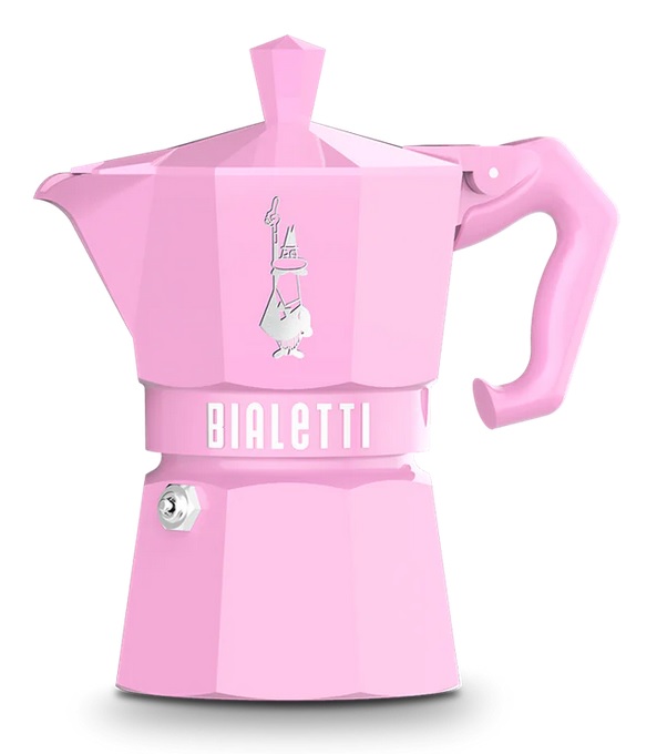 CAFETERA MOKA EXC ROSA 3TZ