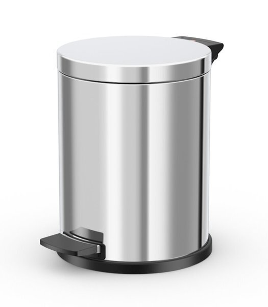 PAPELERA SOLID 12L ACERO INOX