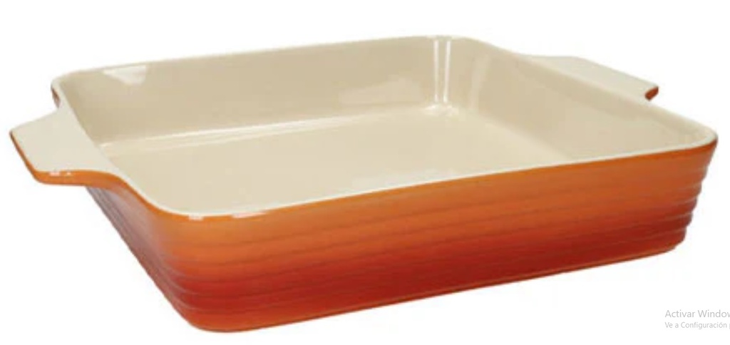 FUENTE HORNO NARANJA ASAS 44X26X8