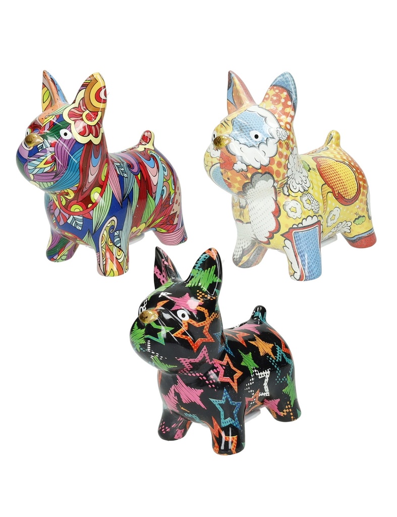 HUCHA PERRO SURTIDO DECORADO