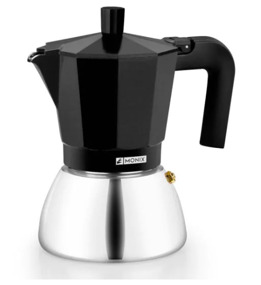 CAFETERA 6TZ INDUCCIÓN INOX NEGRA
