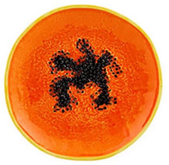 PLATO POSTRE PAPAYA 21CM