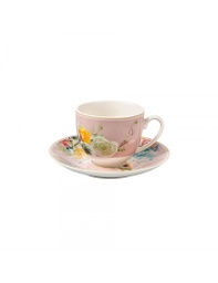 [45.53944] TAZA CAFE X2 PARADISE BONE CHINA