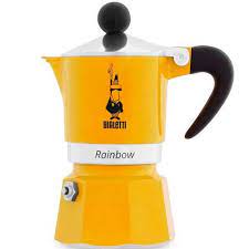 [22.BIA-0004981/NP] CAFETERA 1 TZ AMARILLA RAINBOW BIALETTI