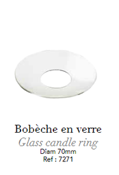 [120.7271] ARANDELA CRISTAL VELAS LAMPE BERGER