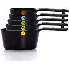 [142.OXO.11121701M] TAZAS MEDIDORAS NEGRAS