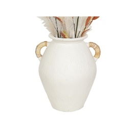 [69.47-2322] FLORERO TERRACOTTA ASAS MIMBRE