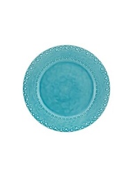 [3.65030179] PLATO LLANO FLORA AZUL 29CM