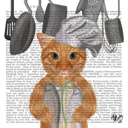 [133003436] SERVILLETAS GATO CHEF 33X33